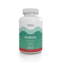 Blizz Kratom - Extra Strength 675mg Capsules - Red Thai - Bottle 300ct