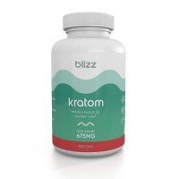 Blizz Kratom - Extra Strength Capsules 675mg - Red Thai - Bottle 500ct