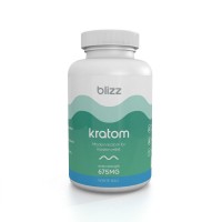 Blizz Kratom Extra Strength Capsules 675mg White Bali (Bottle)(300ct)