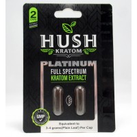 Hush Platinum Full Spectrum Extract Liquid Gel Caps - GMP Quality Product (2pk)(1ea)(Samples)
