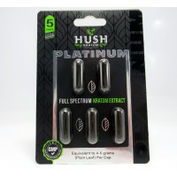 Hush Platinum Full Spectrum Extract Liquid Gel Caps - GMP Quality Product (5pk)(1ea)