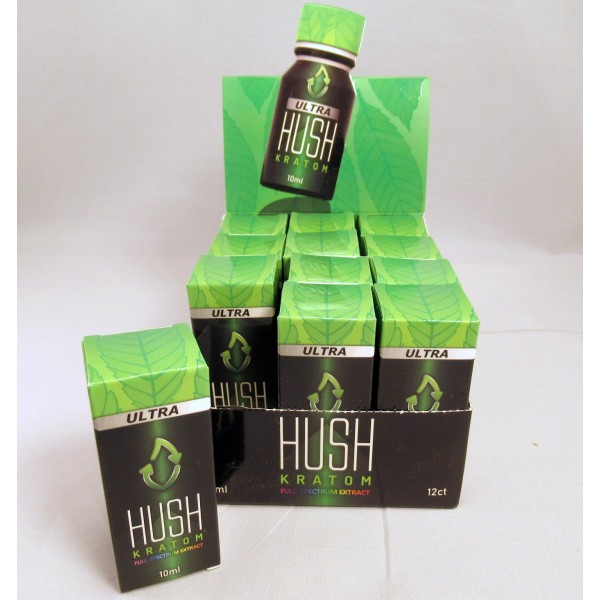 Shots : Hush Ultra Shot - 80% Full Spectrum Extract - GMP Quality Product  (10ml)(12)