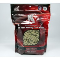 K Chill - Red Hush - Red Vein Maeng Da - Premium Kratom Capsules (480ea) 	