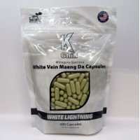 K Chill White Lightning White Vein Maeng Da Kratom - Premium Capsules (480ea) 	
