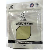 K Chill - White Lightning - White Vein -  Premium Kratom Powder (250g)