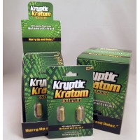 Kryptic Kratom - Botanical Extract  Capsules - Hurry Up and Relax (2pk)(12) - Special Purchase!