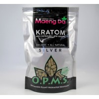 OPMS Silver Green Vein Maeng Da - Organic - All Natural Caps (480ea)