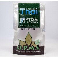 OPMS Silver Green Vein THAI - All Natural Organic Powder (4oz)