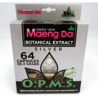 OPMS Silver Maeng Da - All Natural Extract Caps - Blister Pack  (64ct) 