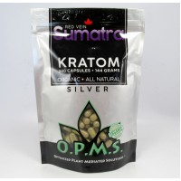 OPMS Silver Red Vein Sumatra - Organic - All Natural Caps (240ea)