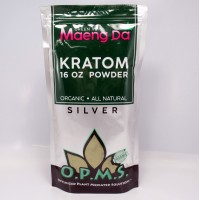 OPMS Silver Green Vein Maeng Da - All Natural Organic Powder (16oz)