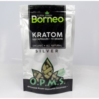 OPMS Silver Super Green Borneo - Organic - All Natural Caps (120ea)
