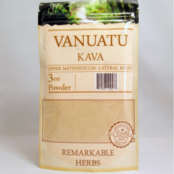 Remarkable Herbs 100% All Natural Vanuatu KAVA (Piper Methysticum) Powder (3oz)