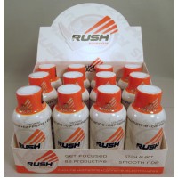 Rhino Rush Energy Drink - Just Peachy Flavor - Stay Alert / Be Productave / Smooth Ride (12)