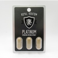 Royal Kratom Platinum Caps Blister Pack - Mitragyna Speciosa Extract (3ct)