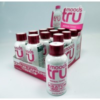Tru Moods Herbal Tonic Kratom (60MIT) + Caffeine (100mg) Premium Liquid Feel Good Energy (2oz)(59ml)(12ea)