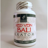 Whole Herbs - Red Vein Bali Capsules - Natural | Non-GMO | Organic (120ea)