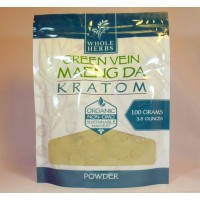Whole Herbs - Green Vein Maeng Da Powder - Natural | Non-GMO | Organic (100gm)(3.5oz)