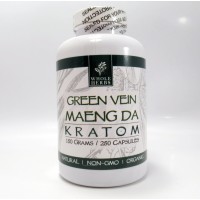 Whole Herbs - Green Vein Maeng Da Capsules - Natural | Non-GMO | Organic (250ea)