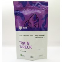 Wild Kratom - Focus Energy Relief - Train Wreck Powder - Bag 125g