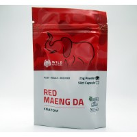 Wild Kratom - Focus Energy Relief - Red Maeng Da Powder - Bag 25g