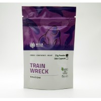 Wild Kratom - Focus Energy Relief - Train Wreck Powder - Bag 25g