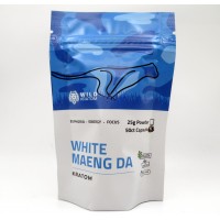 Wild Kratom - Focus Energy Relief - White Maeng Da Capsules - Bag 50ct