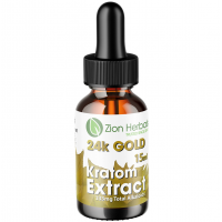 Zion Herbals 24K Gold Kratom Extract Premium Botanical (15ml)(1 ea)