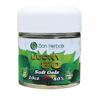 Zion Herbals Lucky 80 Soft Gel Caps 80% 20ct