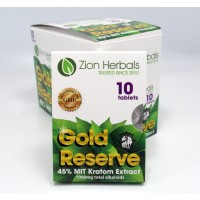 Zion Herbals Gold Reserve 45% MIT Extract Blister Pack (10 Tablets)