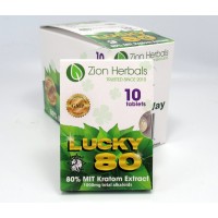 Zion Herbals Lucky 80 - 80% Tablets (10 Pk) GMP Quality Product