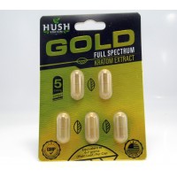 Hush Gold Full Spectrum Extract Capsules - GMP Quality Product (5pk)(1)