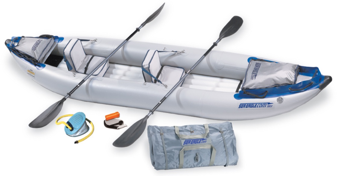 Kayaks & Canoes Sea Eagle 380X Deluxe Kayak Package Includes Seats