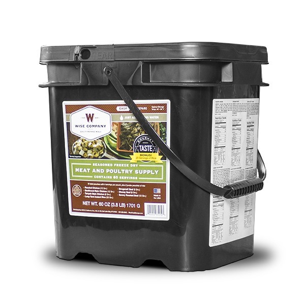 50200 Servings 60 Serving Wise Meat Bucket FSM60