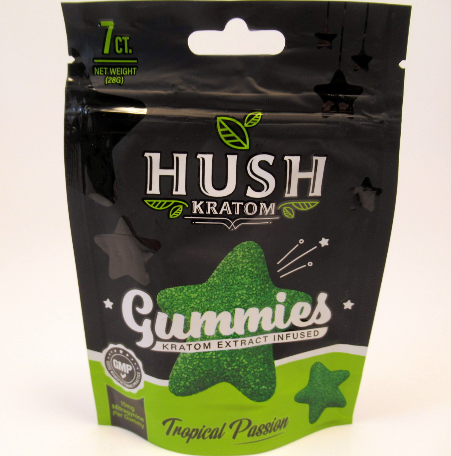 Product Samples Hush Gummies Kratom Extract Infused Tropical Passion